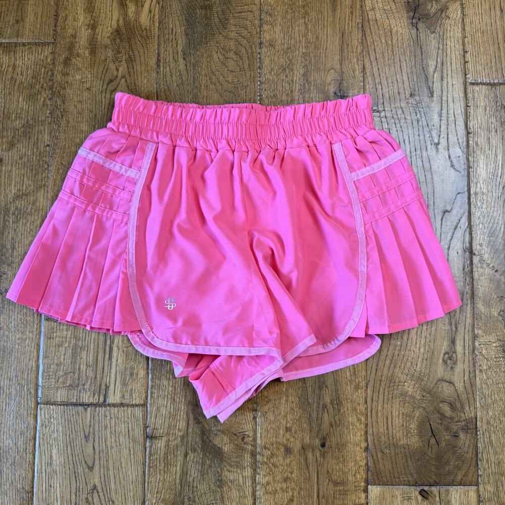 Simply Southern Pleated Shorts Size Youth S Pink Underwear Lined Stretch NWT